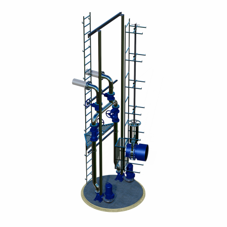Вертикальная Канализационная насосная станция ВКНС 1200мм